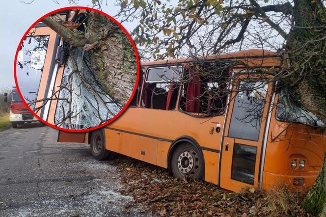 Wypadek autobusu szkolnego