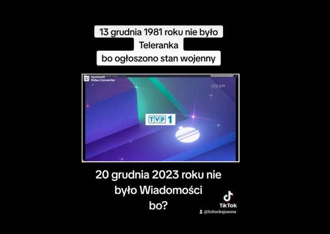 Wiadomości TVP nie było. Zmiana władzy w telewizji