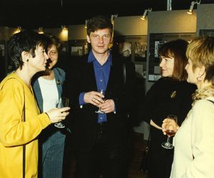Od lewej: Halina Golanko, Joanna Porębska-Srebrna, Jerzy Porębski, Zyta Kusztra