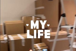 Marina Łuczenko-Szczęsna tonie w kartonach