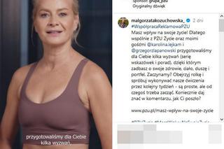 Małgorzata Kożuchowska pokazała brzuch