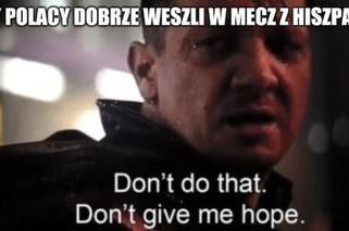 Polska - Hiszpania MEMY. Kibice komentują mecz Polaków o wszystko. Zobacz najlepsze memy!