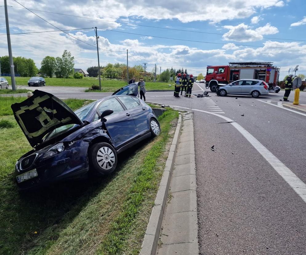 Wypadek w Krzemienicy. Dwie osoby trafiły do szpitala, w tym dziecko