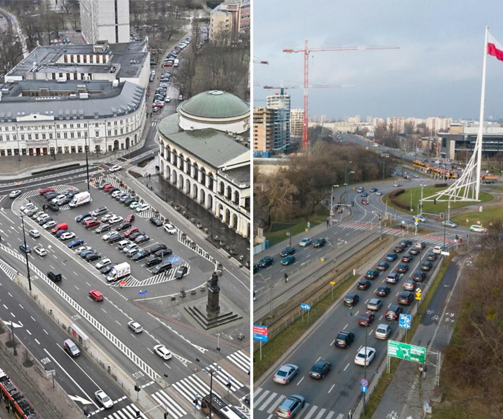 Z wiaduktu przeskoczyli na pl. Bankowy. Tramwaje wróciły w al. Jana Pawła II, a zniknęły z mostu Śląsko-Dąbrowskiego