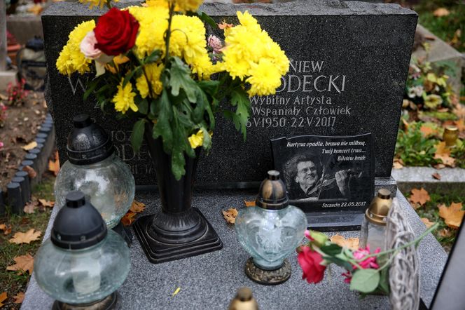 Tak wygląda grób Zbigniewa Wodeckiego