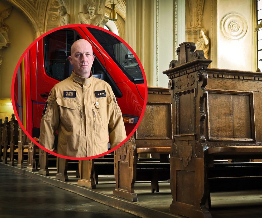 Na służbie przez całą dobę! Strażak poszedł do kościoła i uratował życie 70-latkowi