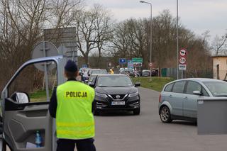 Kolejki na przejściu granicznym Świnoujście-Garz