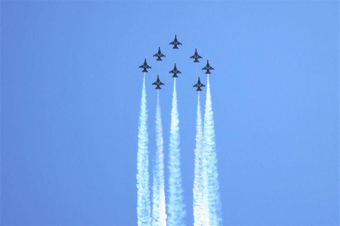    T-50 zespoł Black Eagles. Sacheon Air Show 2024