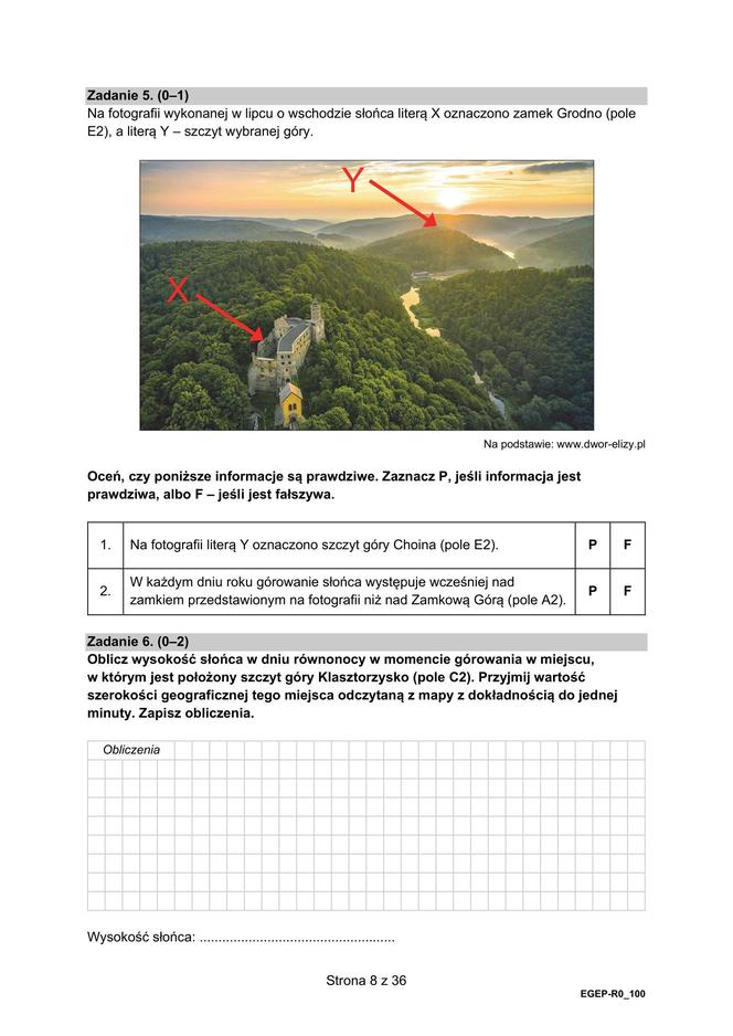 Matura 2024: geografia rozszerzona. ARKUSZ FORMUŁA 2015