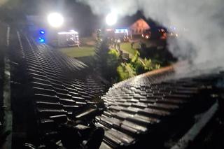 Pożar domu w powiecie janowskim