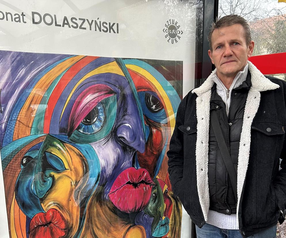 Prace Donata Dolaszyńskiego upiększają konińskie przystanki