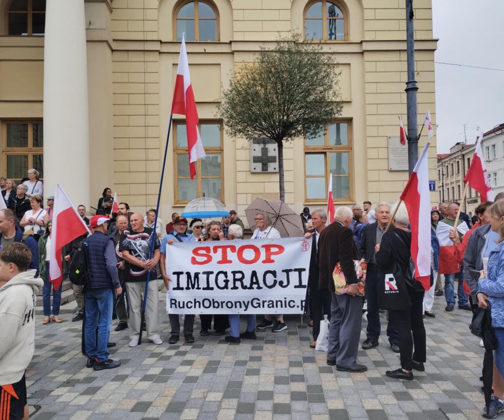 Wiec Stop imigracji odbył się w centrum Lublina