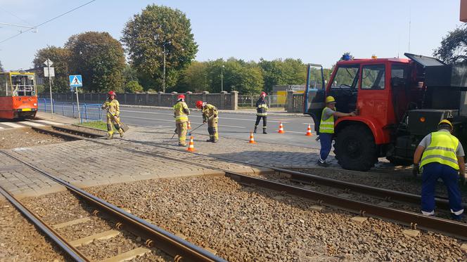 Tramwaj zderzył się z betoniarką