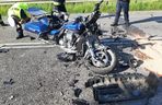 Wypadek motocyklisty - Wola Jechowa