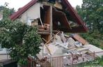 Wybuch butli z gazem zniszczył dom w Rybojadach