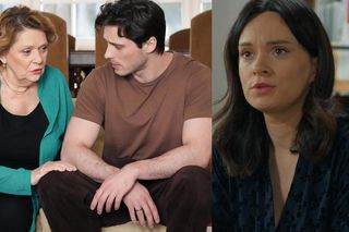 Barwy szczęścia, odc. 3201: Józefina (Elżbieta Jarosik), Cezary (Marcel Opaliński), odcinek 3187. Natalia (Maria Dejmek)