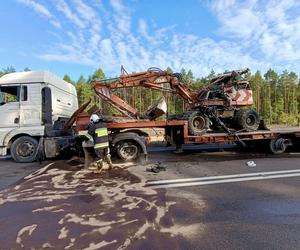 Tragiczny wypadek z udziałem dwóch ciężarówek. Jedna osoba nie żyje