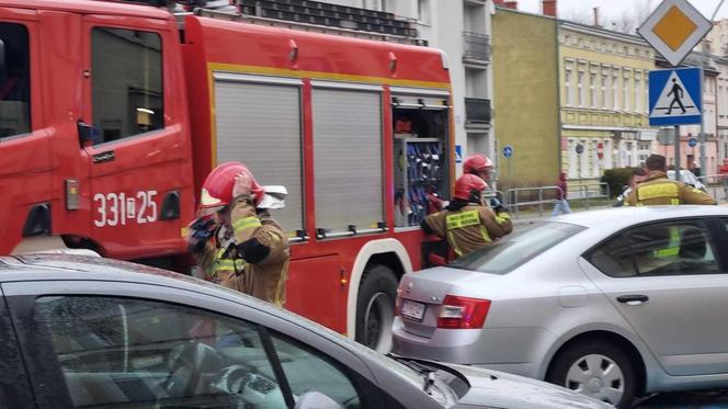 Pożar przy ul. Zwycięstwa w Koszalinie