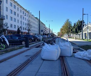 Budowa tramwaju na ul. Rakowieckiej w Warszawie