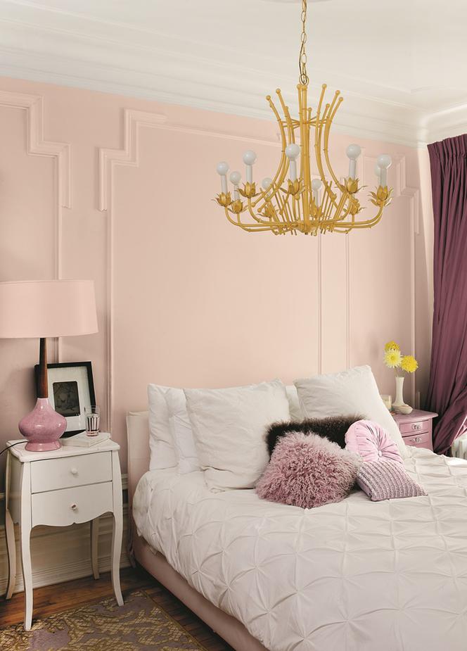 Modne pastelowe ściany w sypialni