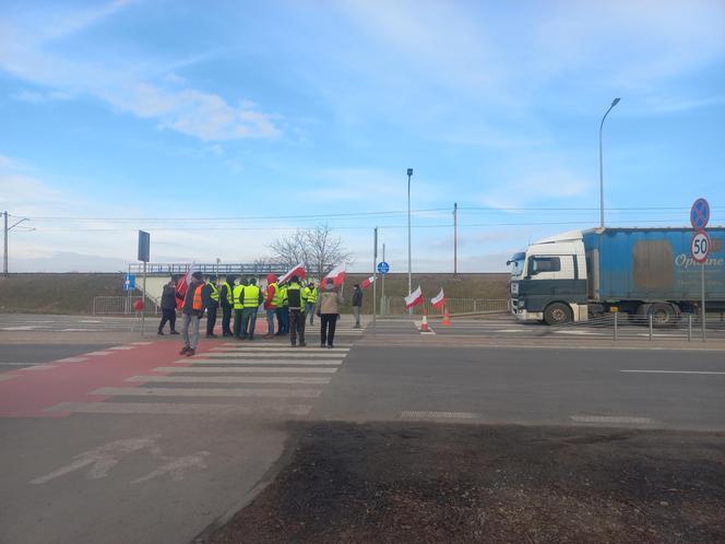 Protest rolników w Medyce