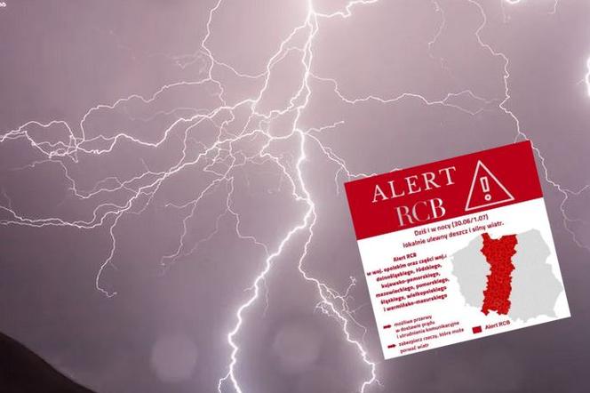Uwaga! Alert RCB przed burzami. W tych województwach możliwe przerwy w dostawie prądu