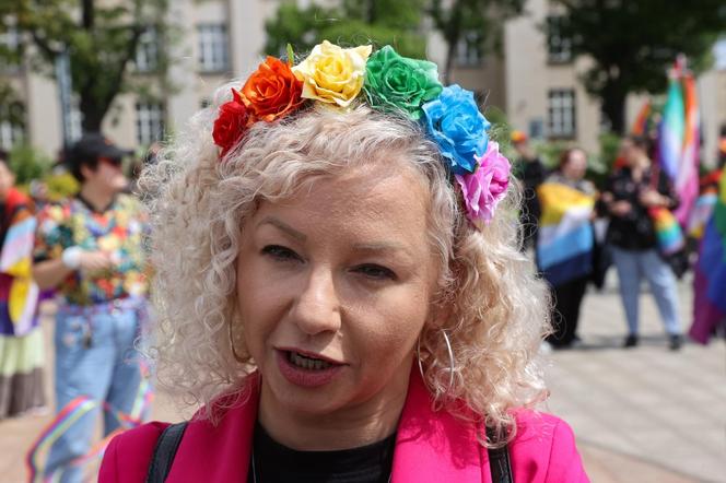 Minister ds. równości Katarzyna Kotula na Marszu Równości w Łodzi,