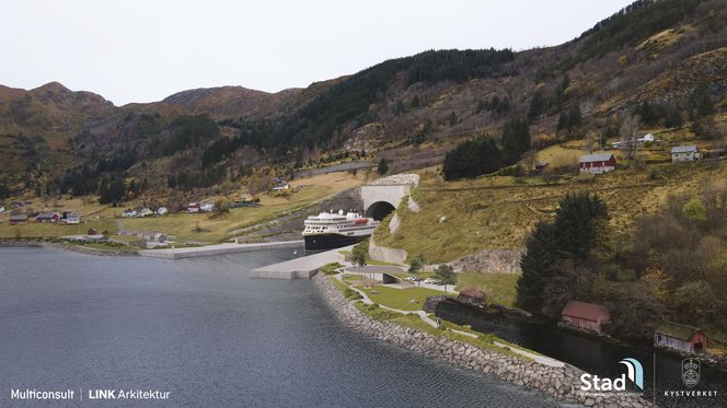 Wizualizacja tunelu dla statków w Norwegii 