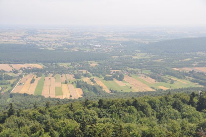 Widok z wieży klasztornej na Świętym Krzyżu