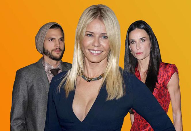 Chelsea Handler była w trójkącie z Demi Moore i Ashtonem Kutcherem?