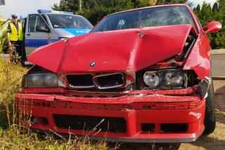 Naćpany kierowca rozwalił BMW. 24-latek w ogóle nie powinien prowadzić