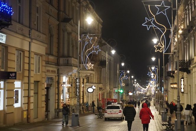 Świąteczne iluminacje 2024 w centrum Kielc