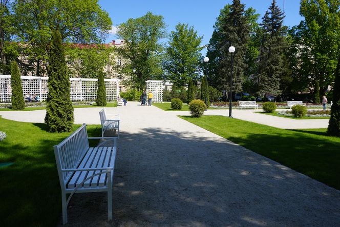 Różanka w Parku Planty po remoncie