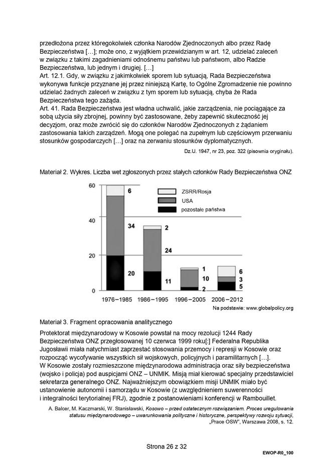 WOS 2024 - matura, arkusze CKE (formuła 2015)