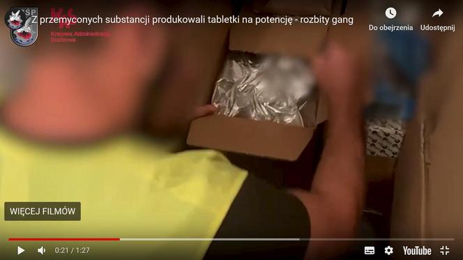 Kradli przemycaną z Chin substancję. Produkowali tabletki na potencje