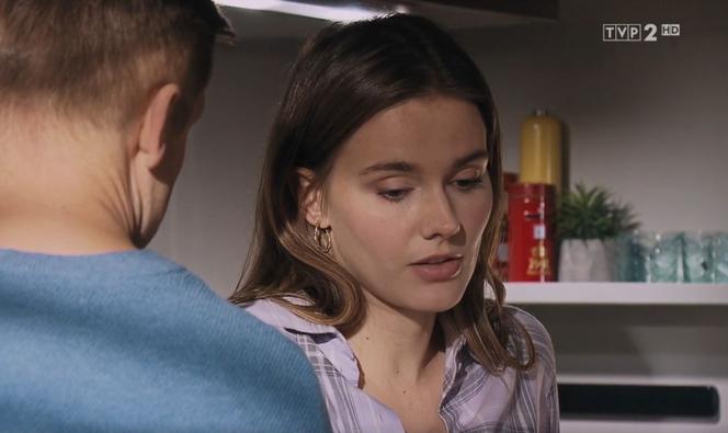 M jak miłość odc. 1648. Franka (Dominika Kachlik), Paweł (Rafał Mroczek)