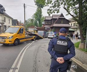  Ponad 3 promile i rajd po centrum Zakopanego. Zakończył jazdę na ścianie budynku