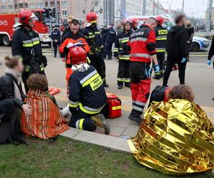 Wypadek na placu Rodła w Szczecinie