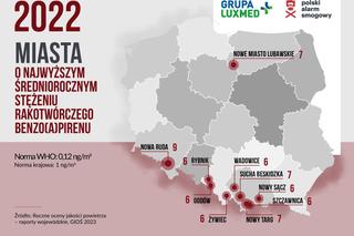 Miasto z Dolnego Śląska najbardziej zanieczyszczone w Polsce