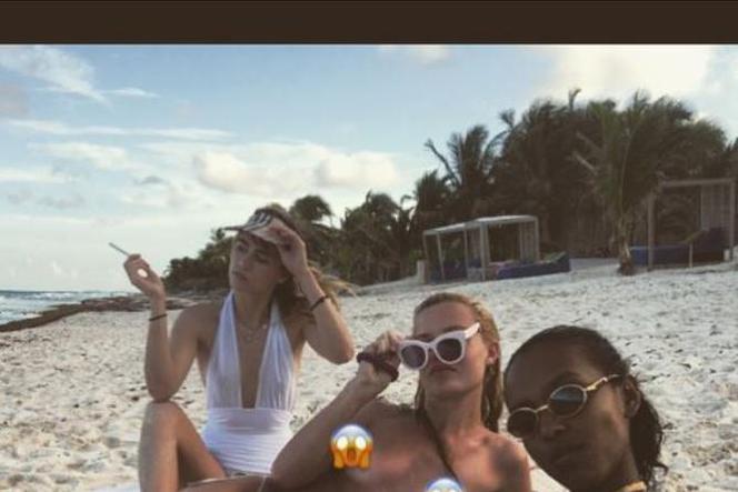 Georgia May Jagger topless