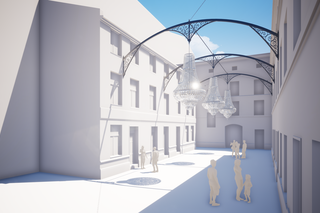 Na Piotrkowskiej w Łodzi powstaje artystyczne podwórko