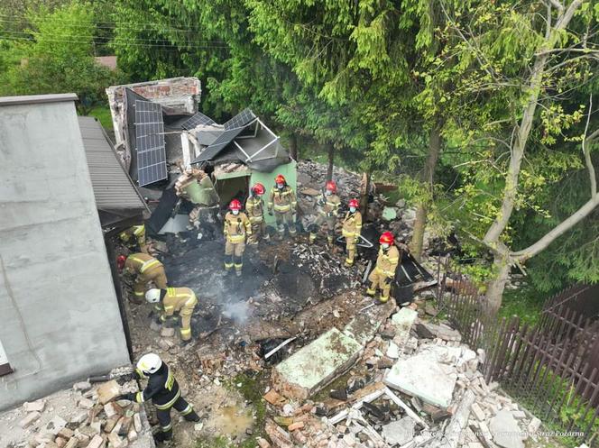 Po wybuchu zawalił się strop! Jedna osoba nie żyje. Tragedia w Dąbrowie Górniczej