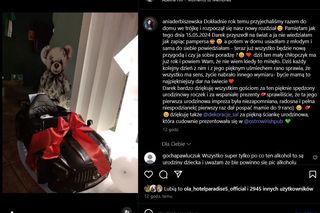 Roczek synka Anny Derbiszewskiej 