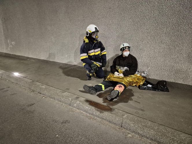 Ćwiczenia ratownicze na zakopiance. Tunel pod Luboniem Małym był zamknięty