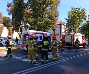 Wypadek na skrzyżowaniu ulic Szkotnik i Mościckiego