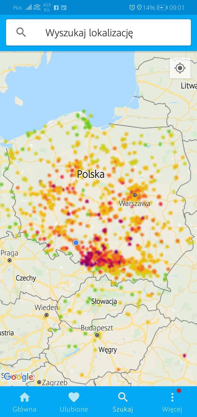 Całe południe Polski ma problem z bardzo niekorzystnymi wynikami