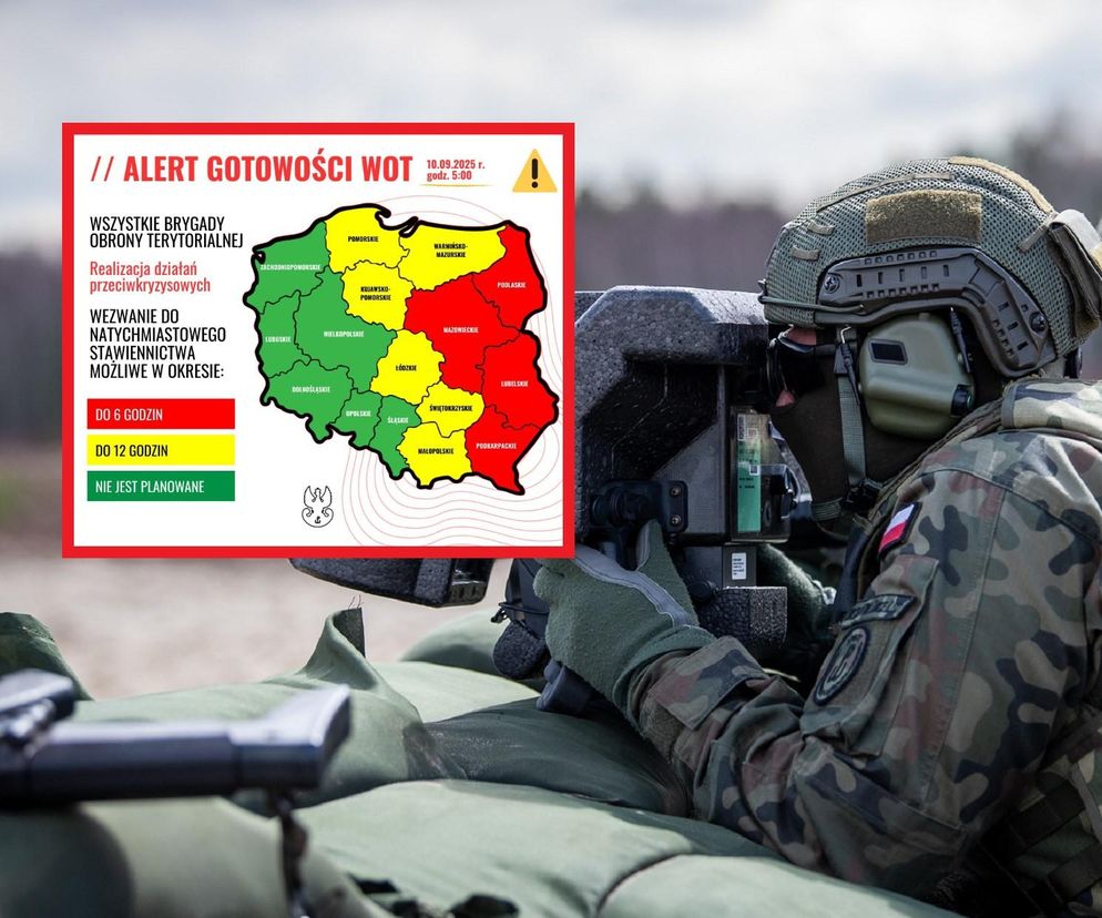 Rosyjskie drony nad Polską. WOT w Małopolsce w stanie alertu, żołnierze wezwani do jednostek