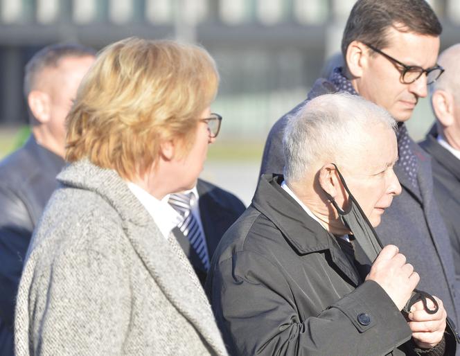 Lech Kaczyński odwiedził pomnik brata