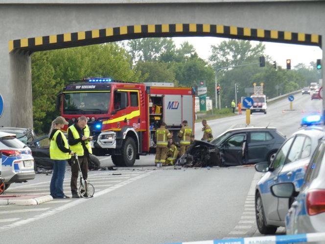 Koszmarny wypadek na drodze krajowej