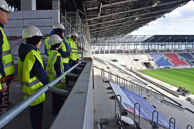 Budowa stadionu w Szczecinie - luty 2022